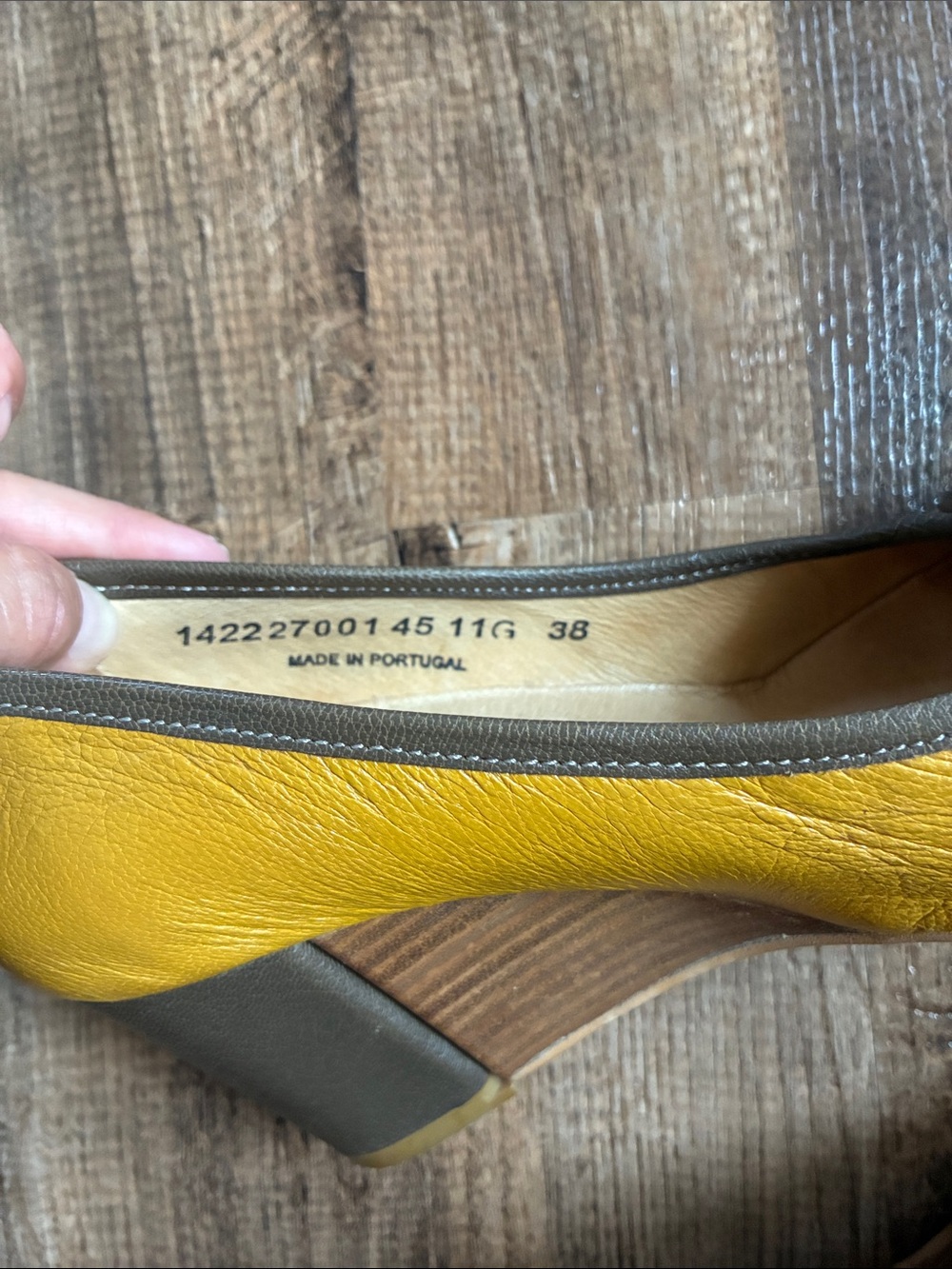 Fly London “Fly Girl” Woman’s Yellow Leather Shoes with Contrast Trim - Picture 6 of 11
